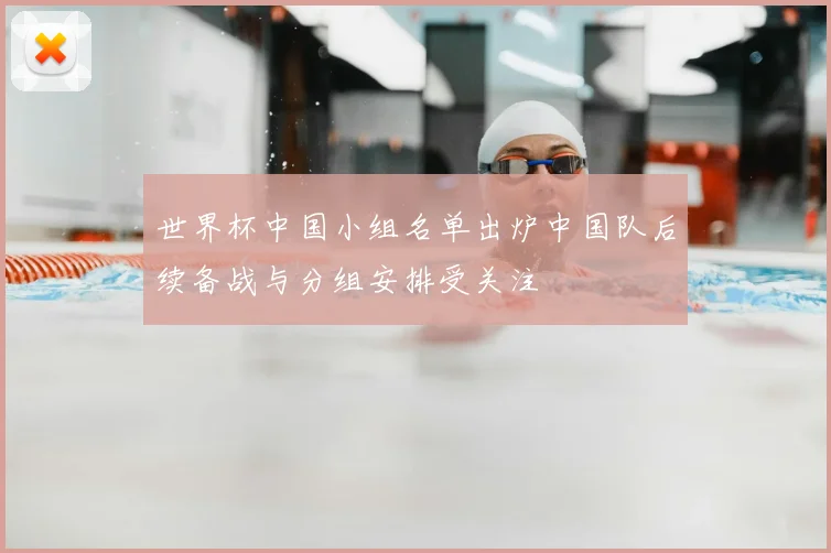世界杯中国小组名单出炉中国队后续备战与分组安排受关注